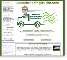 image capture of usedshreddingtrucks.com